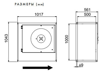Технические характеристики канальных вентиляторов серии RKB: RKB RKB RKB 800 x 500 K3