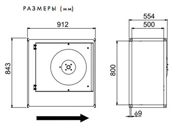Технические характеристики канальных вентиляторов серии RKB: RKB RKB RKB RKB 700x400 E1